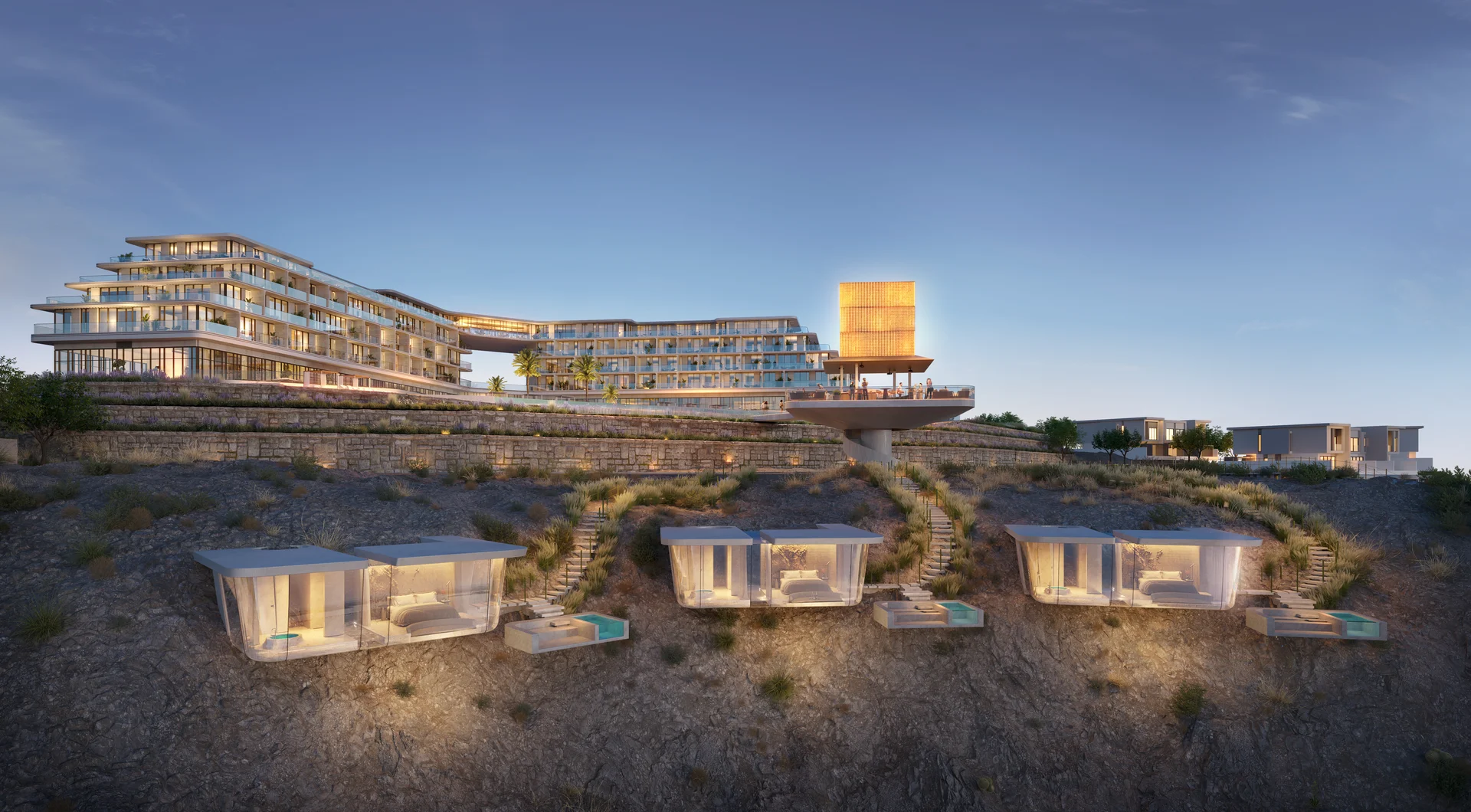Trump International Hotel luxury pods AIDA City Muscat